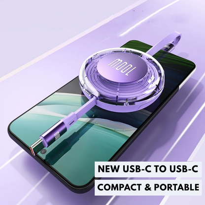 CandyRoll™ – Retractable 100W USB-C Charging Cable