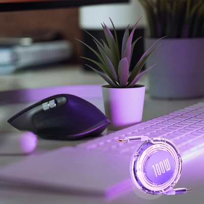 CandyRoll™ – Retractable 100W USB-C Charging Cable