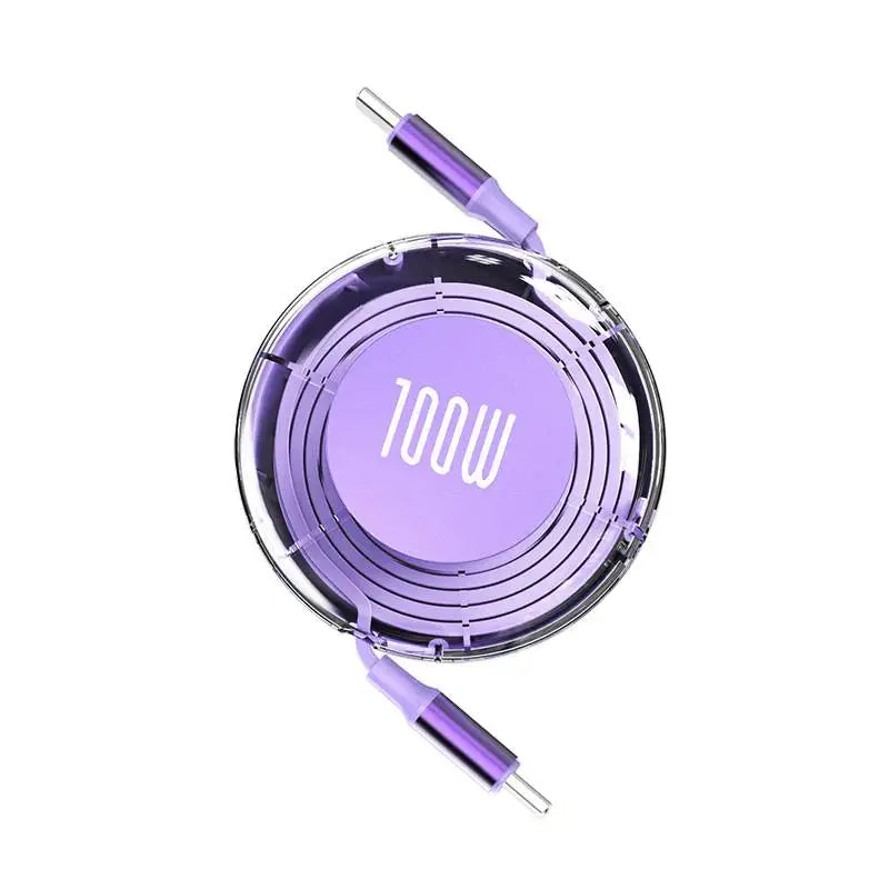 CandyRoll™ – Retractable 100W USB-C Charging Cable